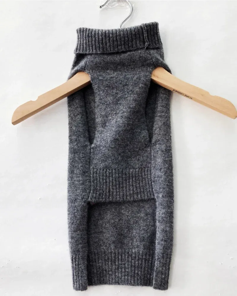 Cashmere Pet Sweater in Grey - Image 2