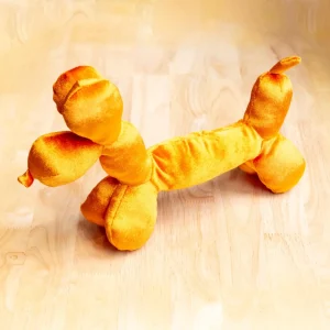 Party Animal Balloon Buddy Squeaky Plush Dog Toy