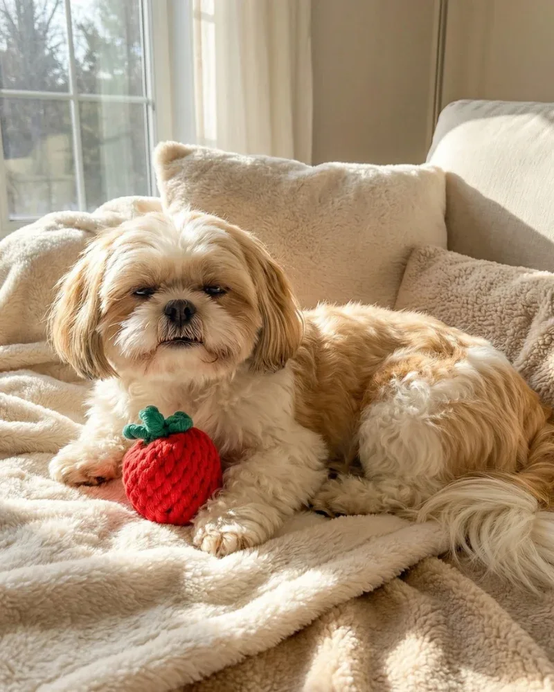 Handmade Tomato Rope Dog Toy