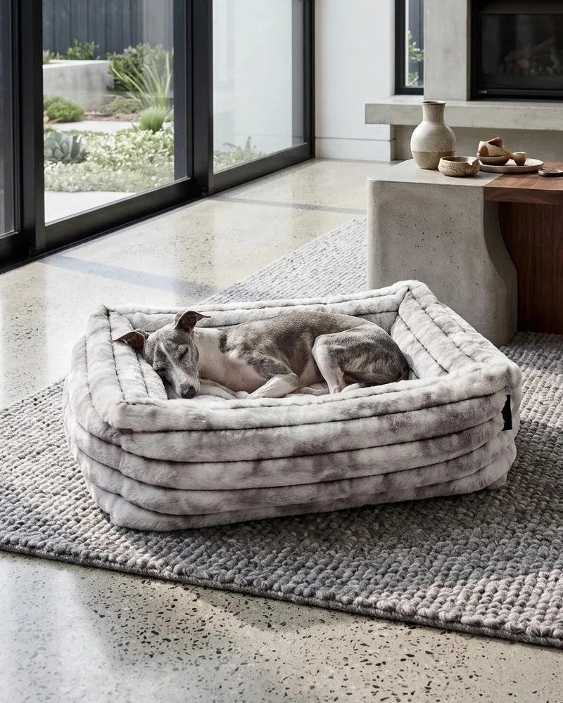 The Franklin Dog Bed (Choice of Fabrics, Direct-Ship)