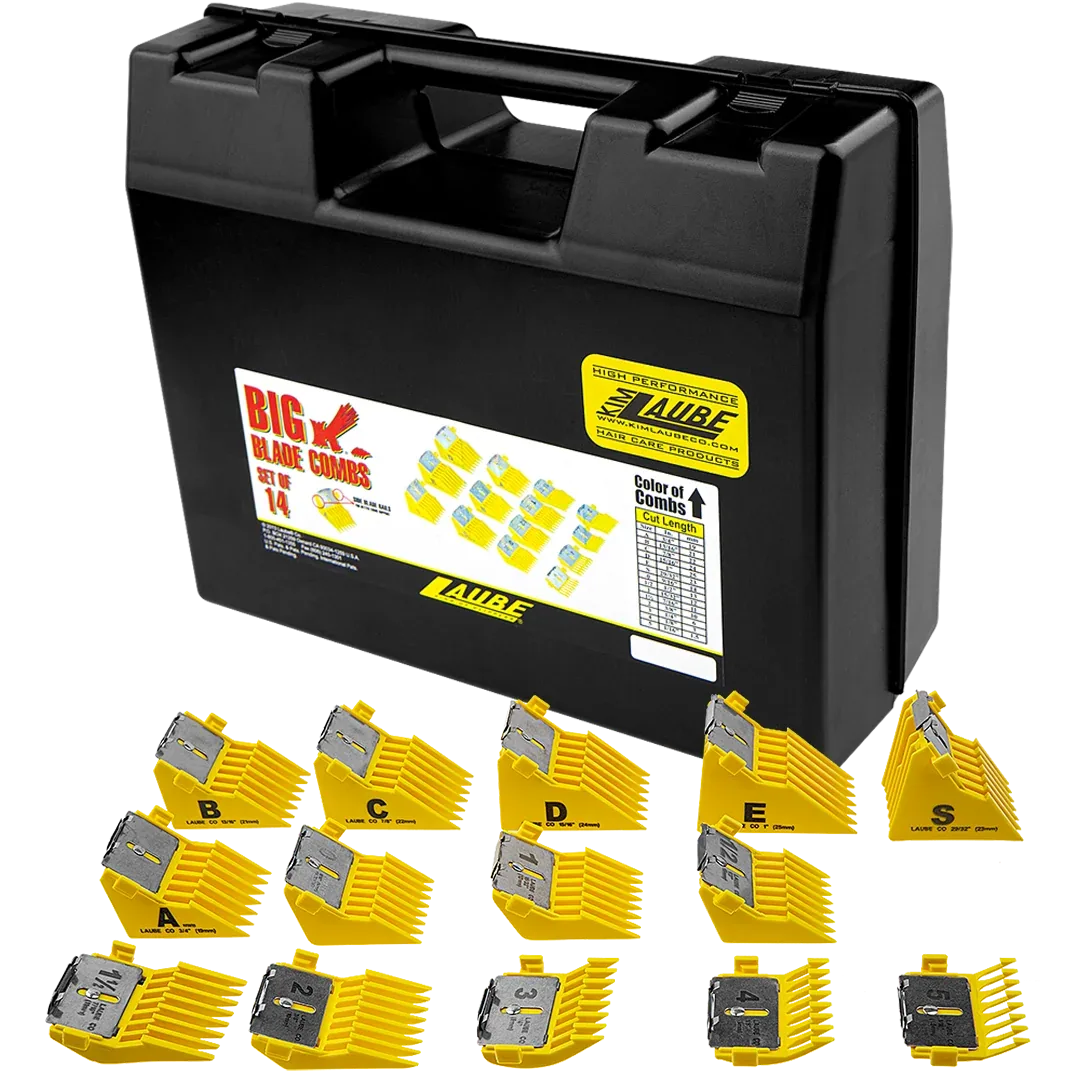 Big K Comb set of 14 Yellow by Laube