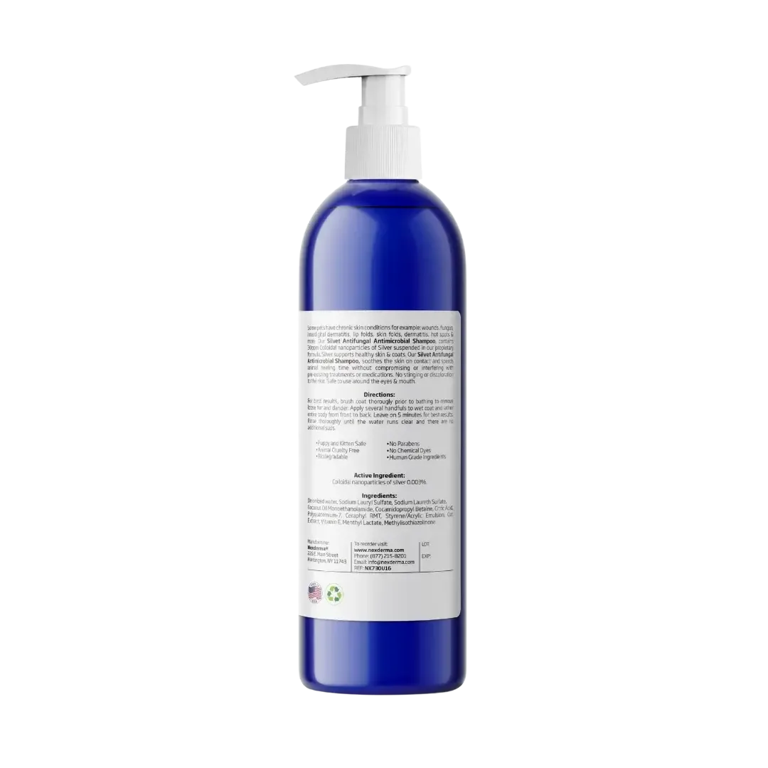 Silvet Unscented Antifungal Antimicrobial Shampoo 16oz by Nexderma - Image 2