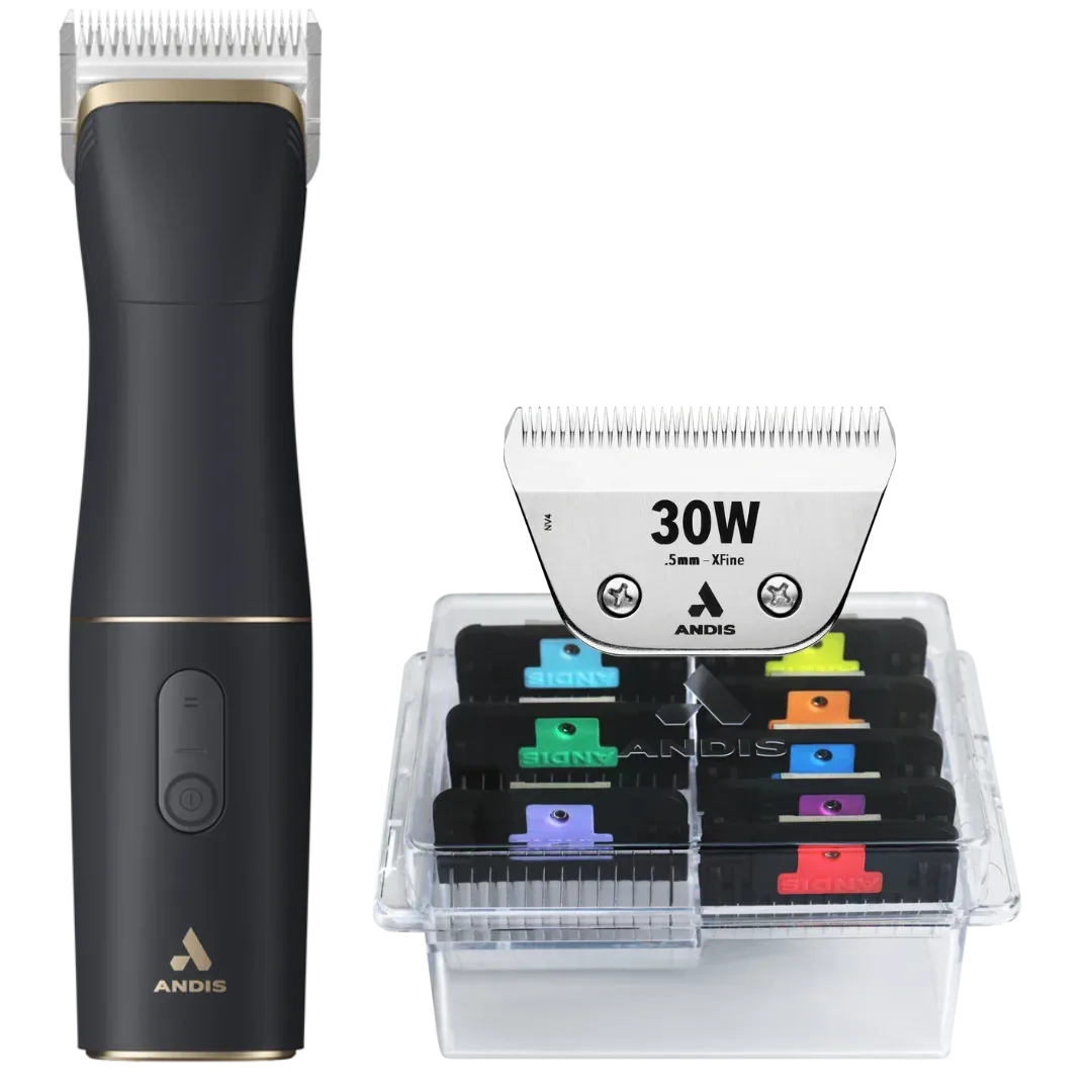beSPOKE Cordless Clipper with #30W Blade and 8Pc Wide Comb Attachment Bundle by Andis - Image 2