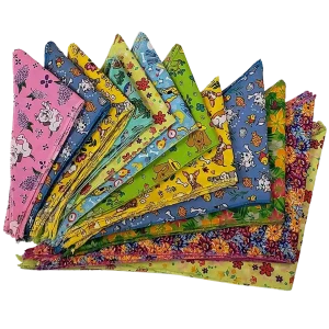 Spring & Summer Bandanas - 60 Assorted Sizes and Patterns by Bandanas Unlimited