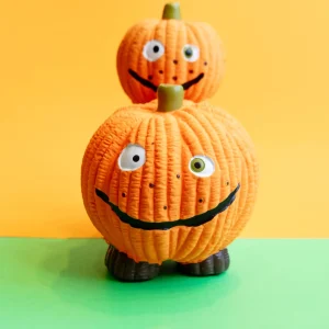 Gourdie the Pumpkin Ruff-Tex Latex Dog Ball Toy