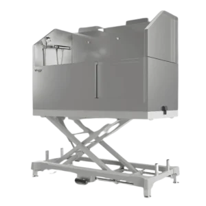 60" Dog Grooming Electric Tub with Sliding Door White by Waggz