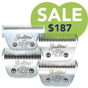 Best-Selling Wide Ceramic Blades Set of 4 by Zolitta