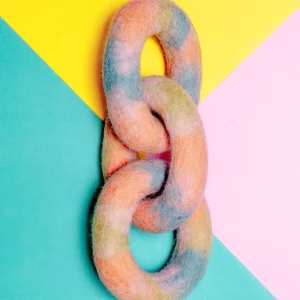 Link Felt Dog Toy in Ombre