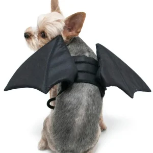 Adjustable Tie-On Bat Howl-O-Ween Dog Wings