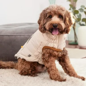 Arctic Dog Parka in Sand