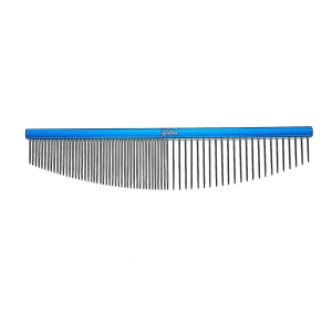 6.5" 50/50 Aqua Blue Half-Moon Comb by Zolitta