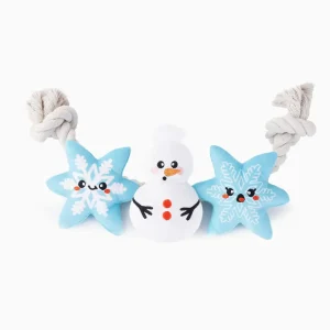 Happy Woofmas Snowman Season Squeaky Dog Toy