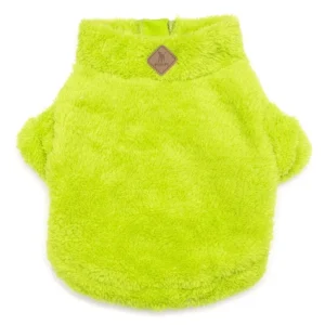 Wubby Quarter-Zip Dog Fleece in Tennis Ball (FINAL SALE)