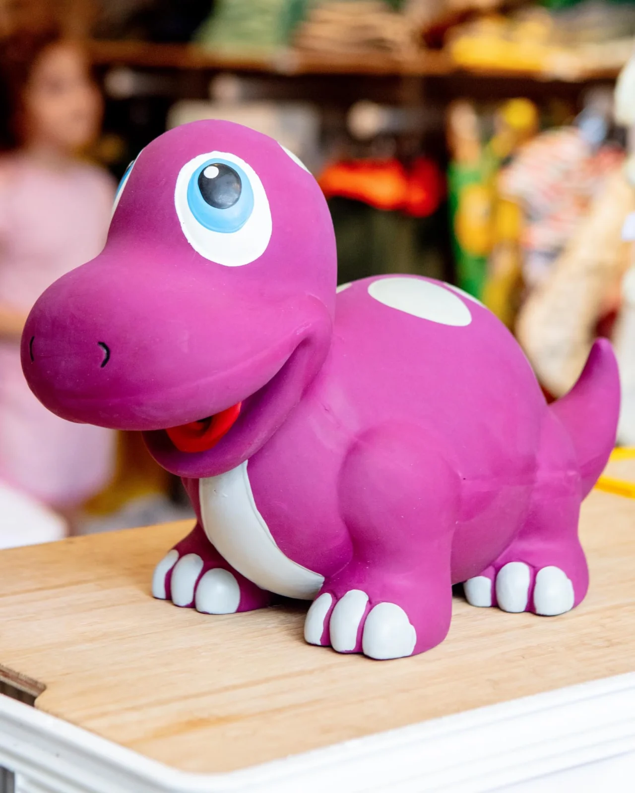 Naturflex Latex Betty Brontosaurus Squeaky Dog Toy (12")