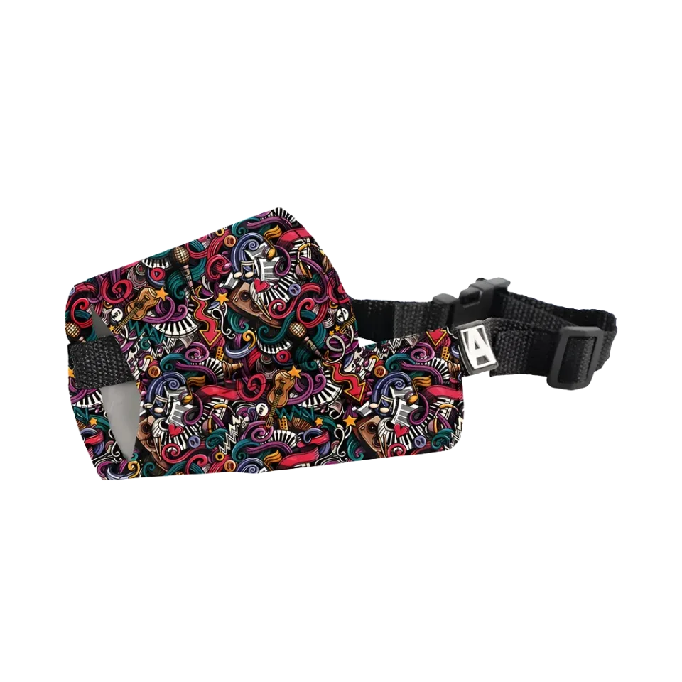 Music Patterned Muzzle for Dogs Medium by Artero
