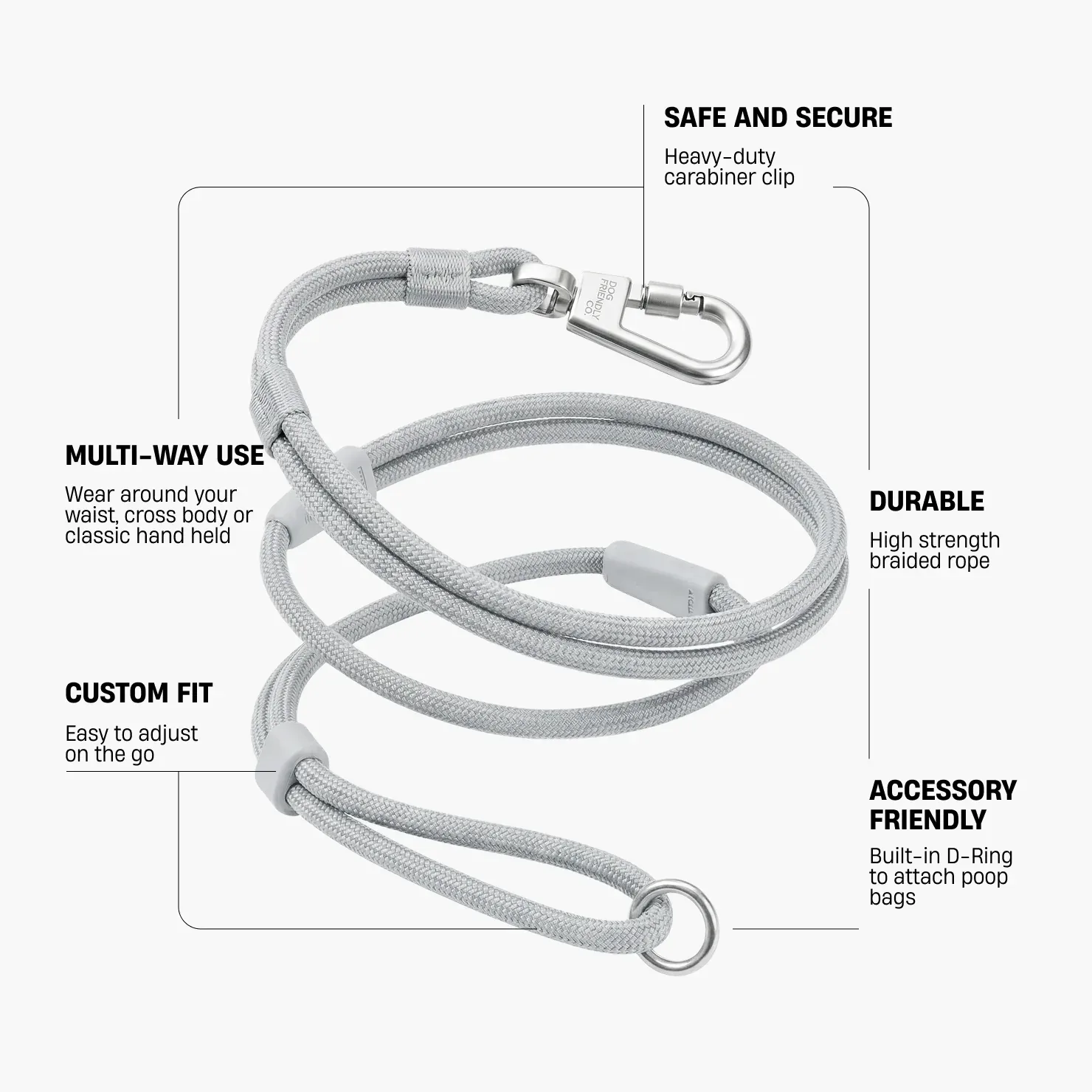 Hands Free Leash - Grey Camo - Image 2