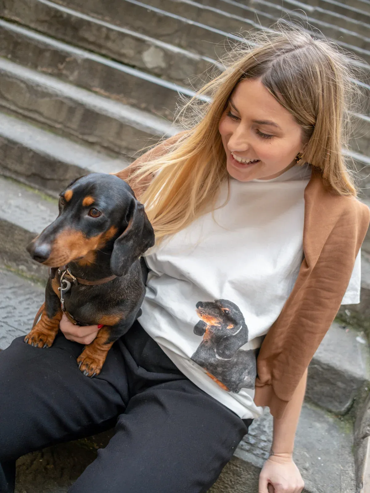 Dachshund Wrap-Around T-Shirt - Image 2