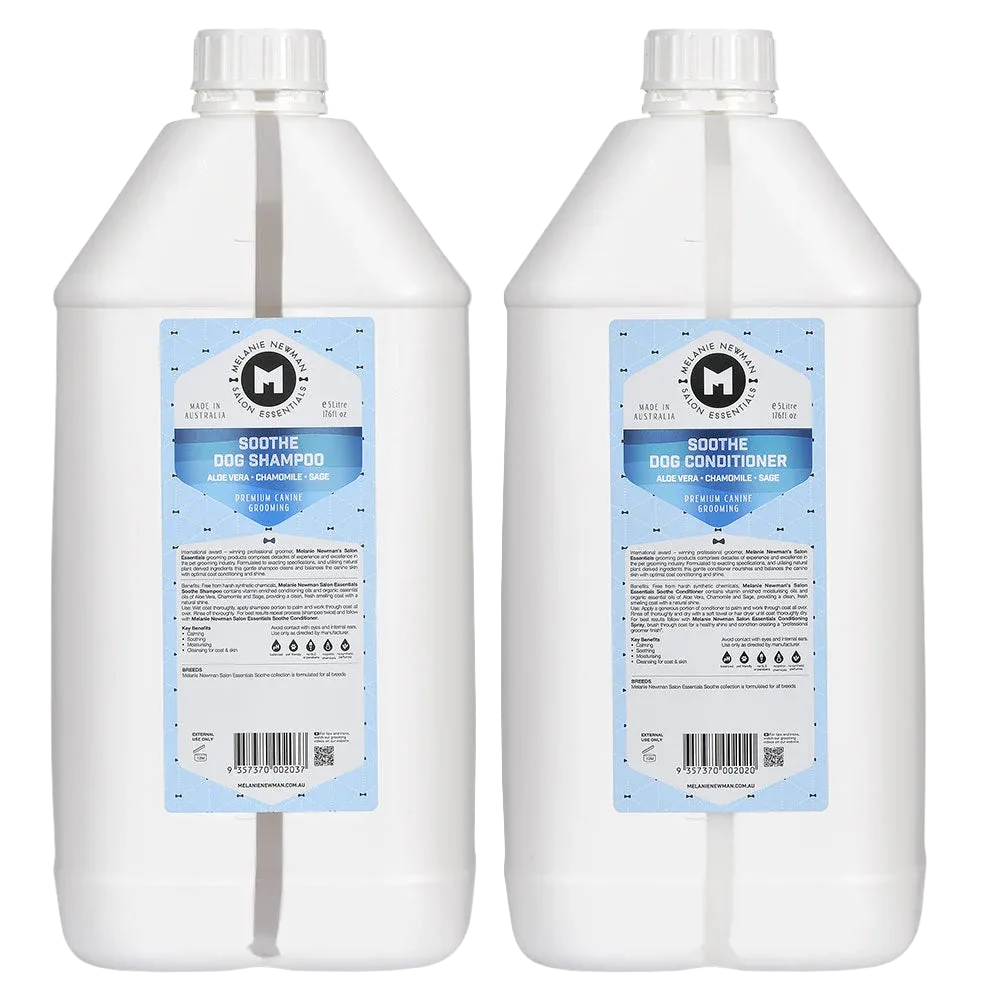 Soothe Shampoo and Conditioner 5L by Melanie Newman