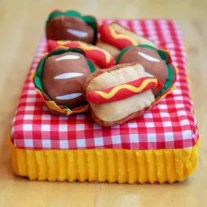 Snacks at a Picnic Squeaky Interactive Dog Toy Set (FINAL SALE)