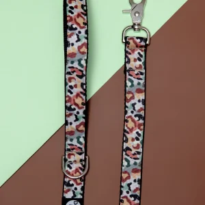 Camo Leopard Dog Leash (Made in NYC)