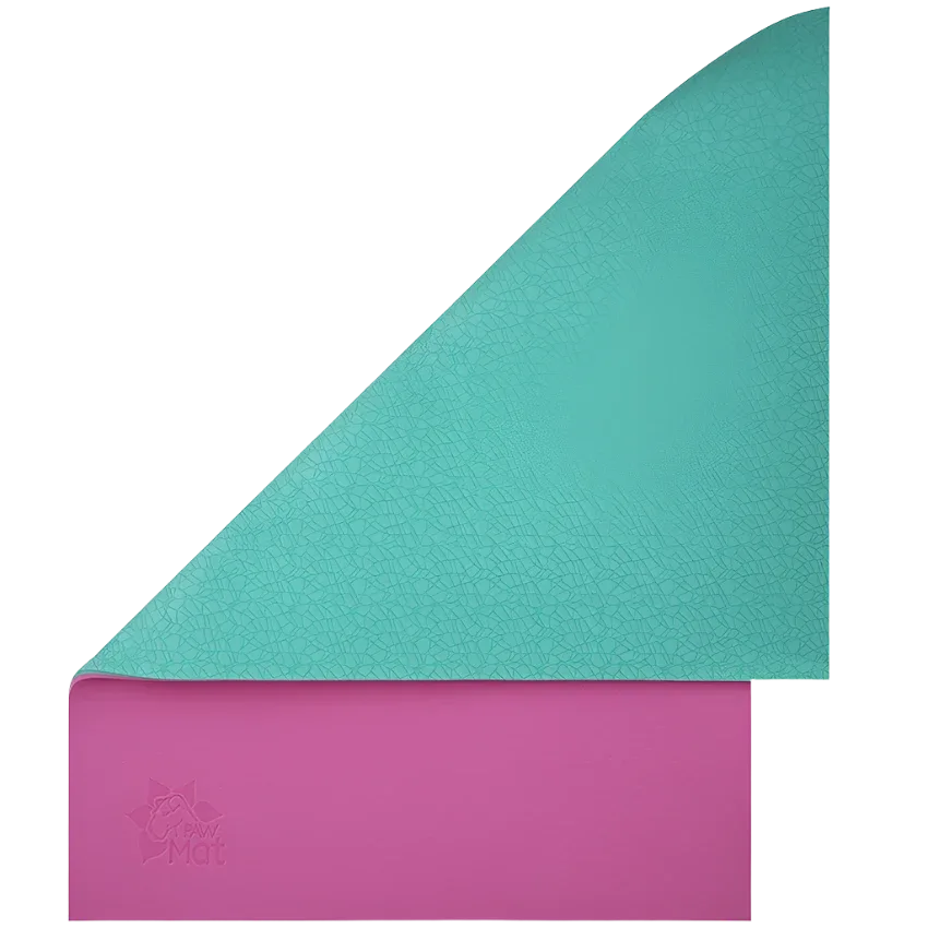 48"x24" Anti-Fatigue Reversible Dog Grooming Table Mat Pink/Teal by PawMat