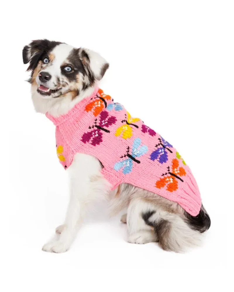 Butterfly Wool Dog Sweater - Image 2