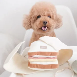 Ham & Cheese Sandwich Enrichment Snuffle Dog Toy