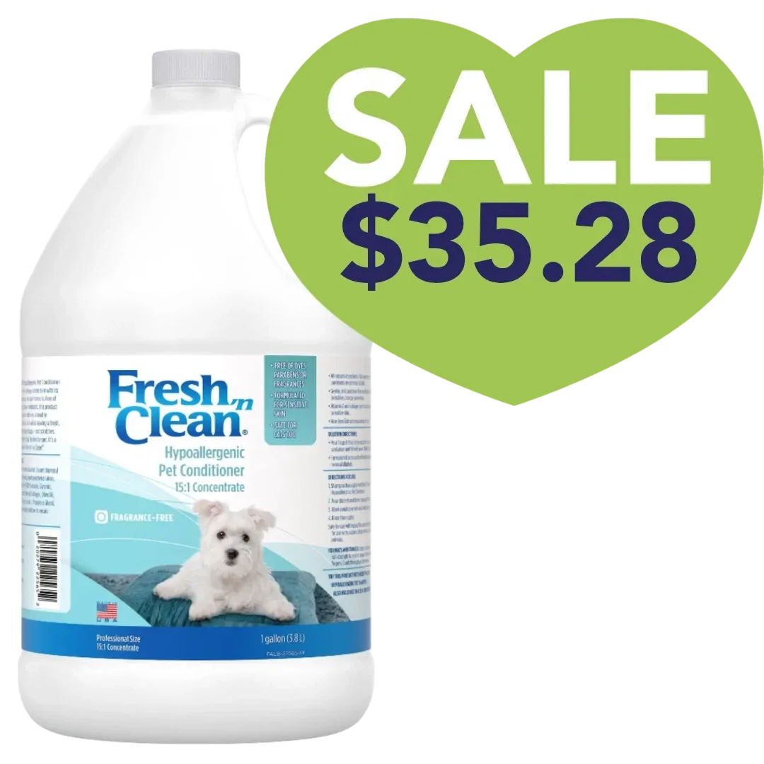 Hypoallergenic Pet Conditioner 15:1 Concentrate Gallon by Fresh 'n Clean