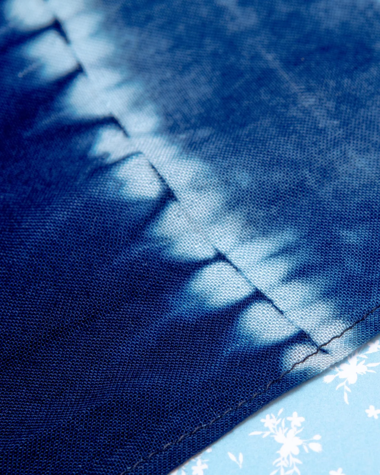 Alma De Añil Dog Bandana in Blue Tie-Dye (FINAL SALE) - Image 2