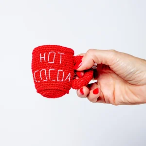 Hot Cocoa Organic Knit Dog Toy