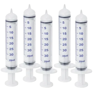 Extra Small Threaded Syringe Feeding Nipples, 10ml (5-Pack) by Puppywarmer