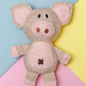 Pig Woolie Squeaky Dog Toy