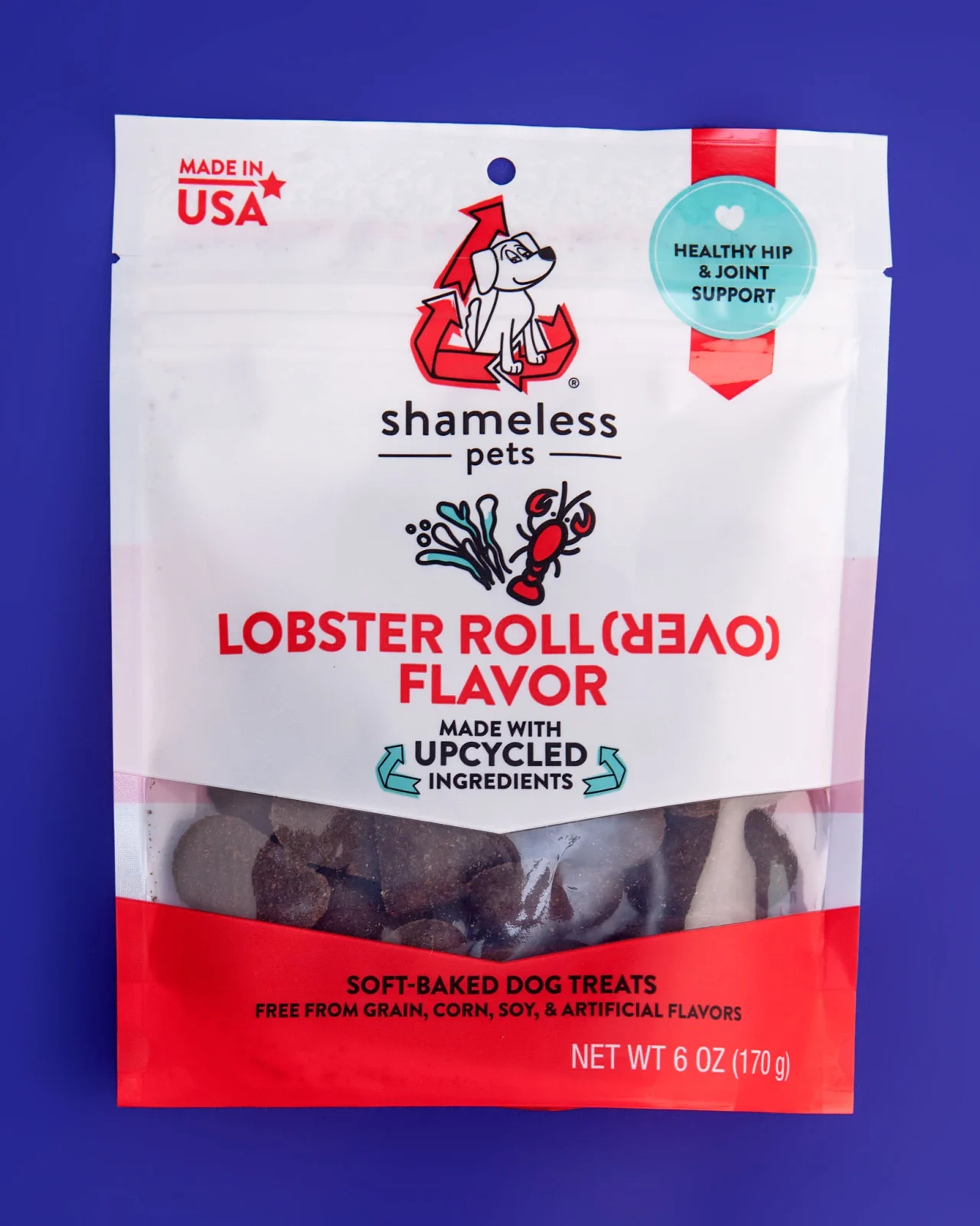 Lobster Roll (Over) Soft Baked Upcycled Dog Treats