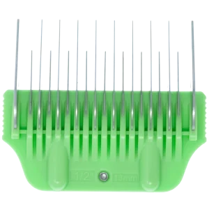 13mm Green Wide Glide Skip Tooth Comb Attachment by PetStore.Direct
