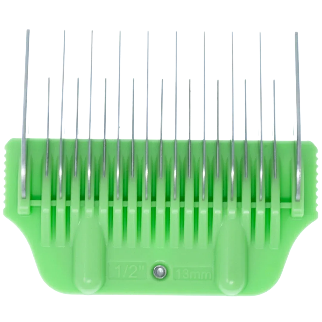 13mm Green Wide Glide Skip Tooth Comb Attachment by PetStore.Direct