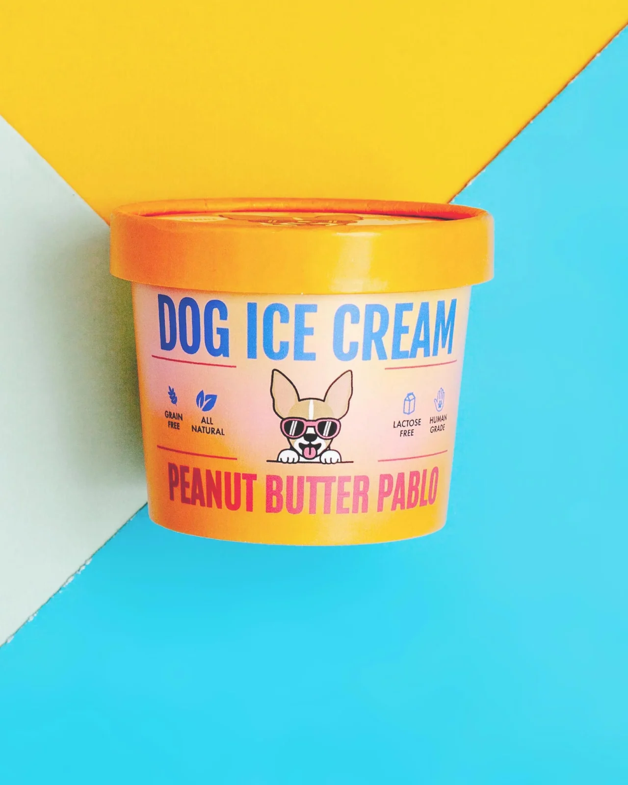 Peanut Butter Pablo Human Grade Dog Ice Cream Mix (Lactose-Free)