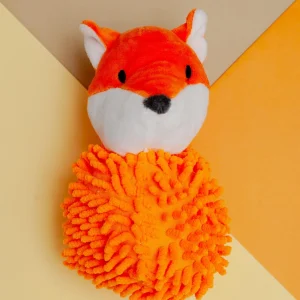 Fox Squeaky Spiker 2-in-1 Dog Toy
