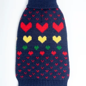 Preppy Heart Dog Sweater (FINAL SALE)