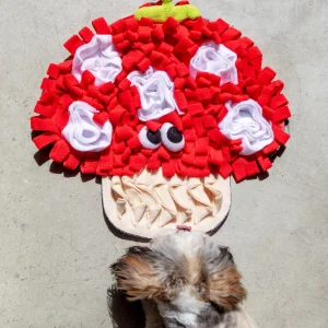 Mushroom Veggie Snuffle Mat Dog Toy