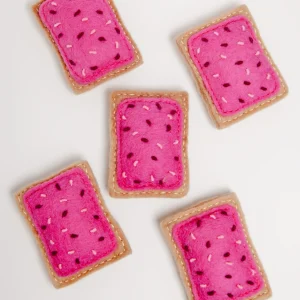 Natural Wool Pop Tart Cat Toy
