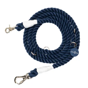 Navy Hands-Free Rope Leash