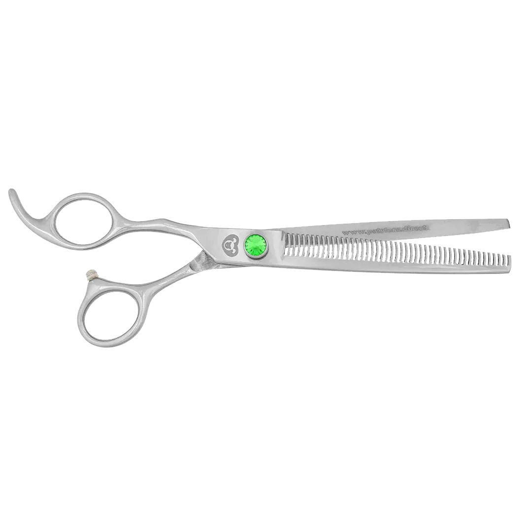 7" 46T Straight Left-Handed Thinning Shears by PetStore.Direct