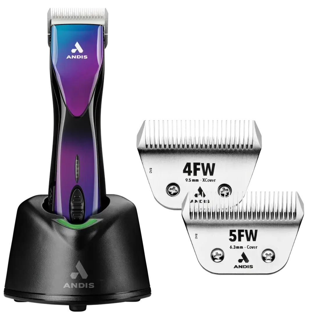 Pulse ZR II Purple Clipper with 4FW and 5FW Blades by Andis - Image 2