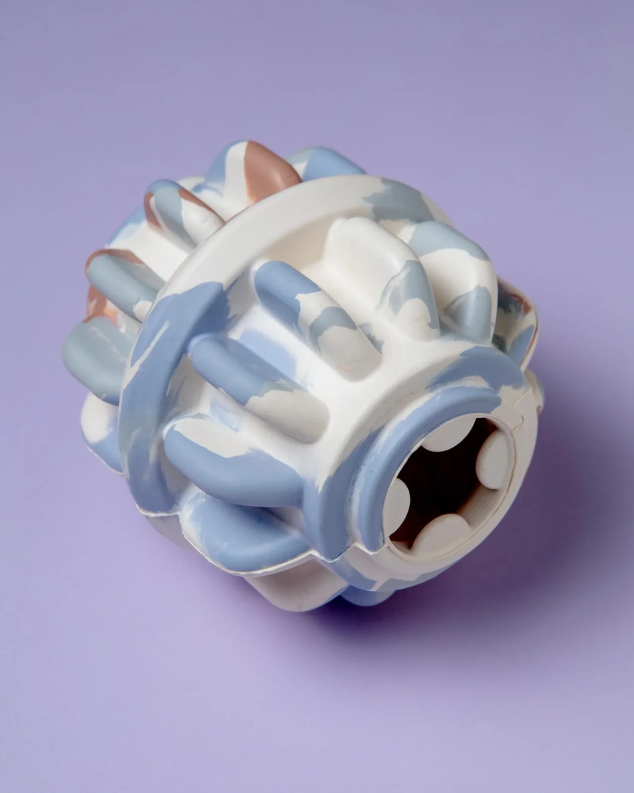 Geometric Rubber Dog Toy - Image 2