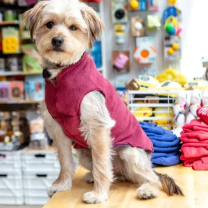 Pullover Stretch Dog Fleece in Red Velvet Cake