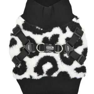 Leopard Fleece Dog Harness Vest