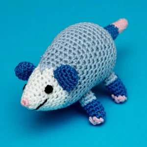 Pookie the Possum Organic Knit Squeaky Dog Toy