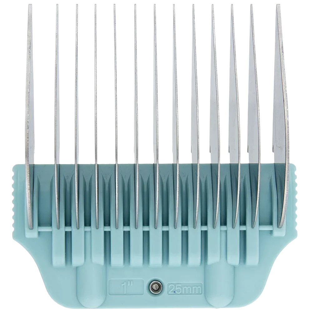 #E 1″ Aqua Wide Snap on Comb by PetStore.Direct