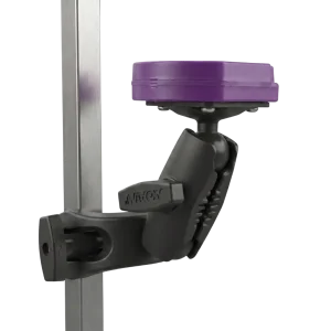 Clip It Dryer Holder Attachment Black and Purple by Handle It