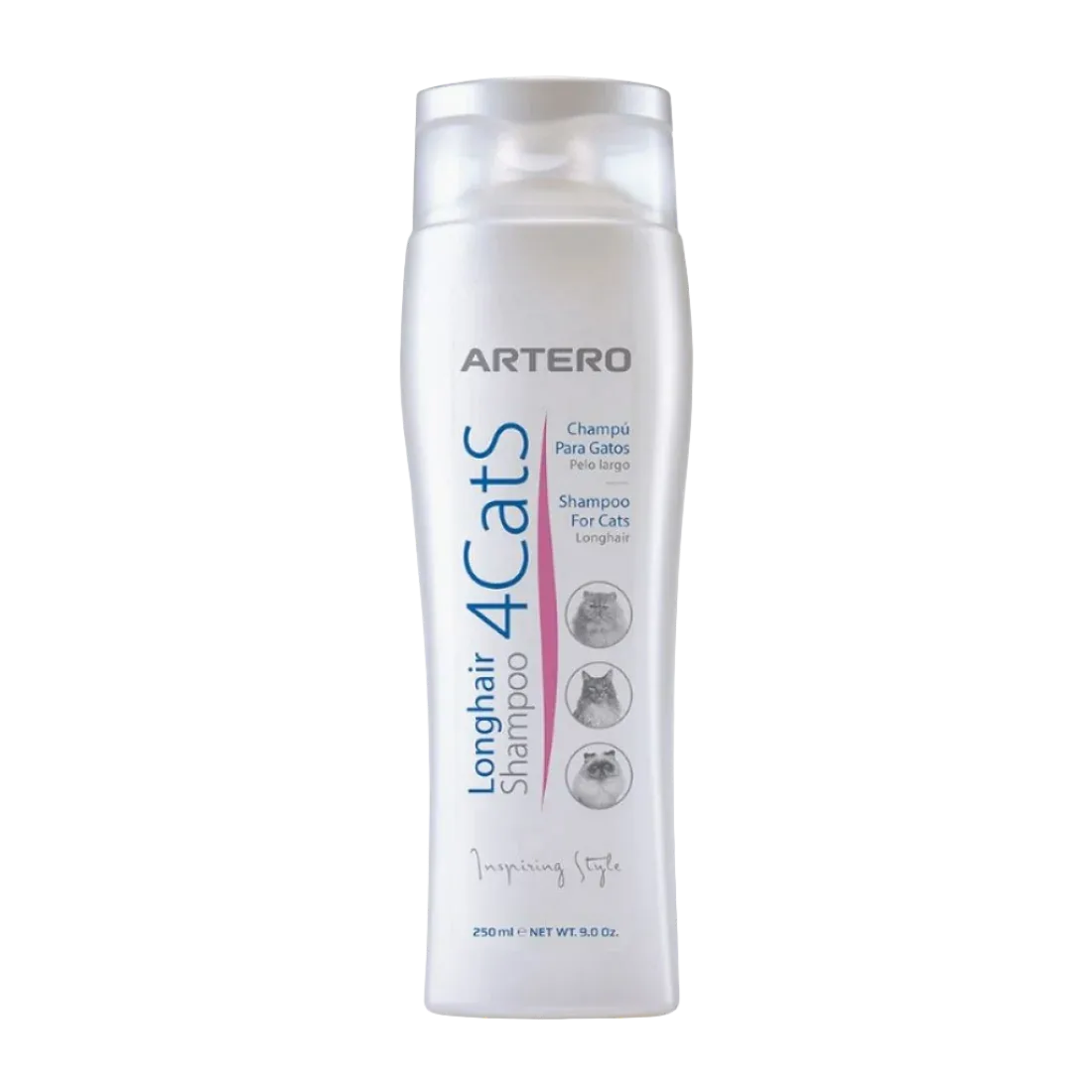 4Cats Long Hair Shampoo 9oz by Artero